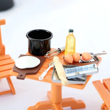 1 комплект Кукольный домик Миниатюрная кухня Кухонная модель Аксессуары для мебели DIY
