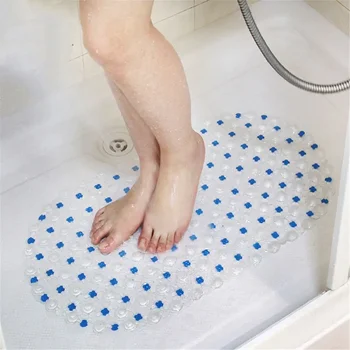 1 шт. ПВХ противоскользящие коврики для ванны прямоугольник мягкий душ для ванной комнаты массажный коврик на присоске нескользящий ковер для ванны большого размера
