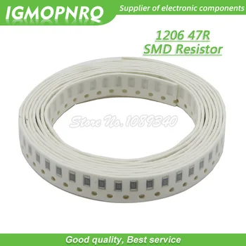 100 шт. 1206 SMD резистор 1% 47 Ом чип-резистор 0,25 Вт 1/4 Вт 47R IGMOPNRQ