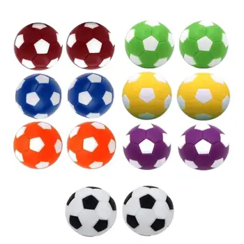14x Мячи для настольного футбола 1,42 дюйма Мини 7 цветов Многоцветные 36 мм для пальчикового спорта Настольный футбольный автомат Игры для вечеринок Настольная игра в помещении