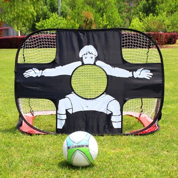 2 в 1 портативный складной детский футбольный гол сетка для стрельбы теннисный мяч держатель многофункциональной тренировочной игрушки стойка для мяча