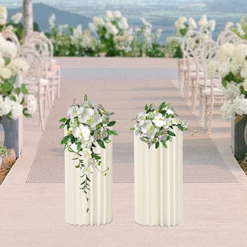 2 шт. Белые картонные вазы для свадебных украшений (60 см / 80 см / 100 см)