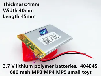 3,7 В, 680 мАч, [404045] PLIB ; полимерный литий-ионный / литий-ионный аккумулятор для камеры, mp3, mp4, сотового телефона, внешнего аккумулятора