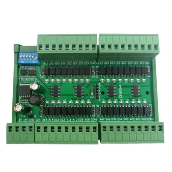 32Ch Изолированный цифровой вход RS485 Modbus RTU Контроллер постоянного тока 12 В 24 В PLC Коммутатор Плата для сбора количества