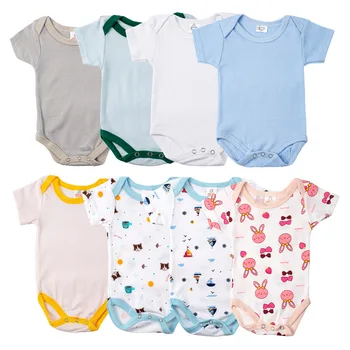5 шт./лот 100% хлопок детский комбинезон с коротким рукавом для новорожденных мальчиков одежда боди для девочек одежда для девочек одежда для девочек Roupas de bebe
