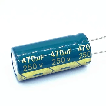 5 шт./лот высокочастотный низкоимпедансный алюминиевый электролитический конденсатор 250 В 470 мкФ размер 18X40 470 мкФ 20%