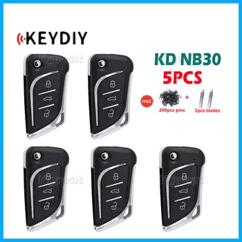 5шт KEYDIY KD NB30 Автомобильный дистанционный ключ серии NB с многофункциональным дистанционным ключом PCF 3 кнопки для программатора ключей KD900 / KD MINI / KD MAX