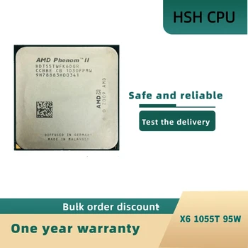 AMD Phenom II X6 1055T 1055 2.8G 95W Шестиядерный процессор HDT55TWFK6DGR Socket AM3