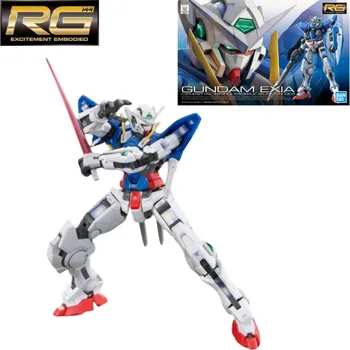 Bandai Оригинальный костюм Gundam RG15 1/144 Gundam Exia GN-001 Аниме Модель Собранный робот Гараж Набор Коллекционная модель Украшения