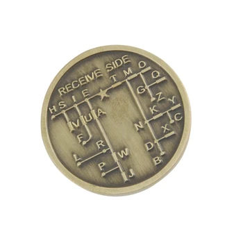 CW Памятные монеты азбуки Морзе CW Тренировочная монета CW Учебная монета азбуки Морзе для начинающих радиолюбителей
