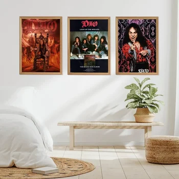 Dio Band Плакат DIY Плакат Крафт-бумага Винтажный плакат Настенное искусство Живопись Изучение Наклейки Big Szie Настенная живопись