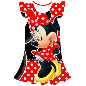 Disney Princess Детские платья для девочек День рождения Пасха Косплей Мышь Одевалка Детский костюм Одежда для девочек для детей 2 6T Wea