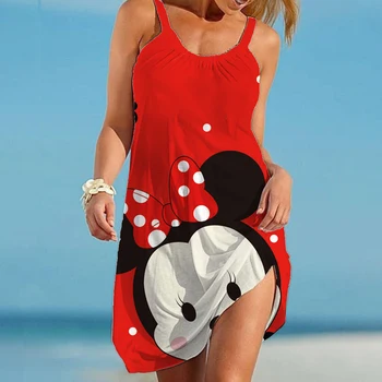 Disney TOP Сексуальное платье Женщина Винтажное платье для женщин Одежда Повседневные летние женские платья для женщин 2022 Летняя одежда Юбка