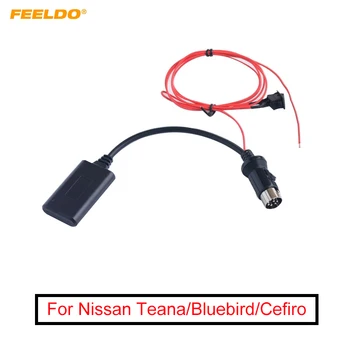 FEELDO 1PC Авто Аудио Радио Aux-in Беспроводной модуль Bluetooth Адаптер приемника для Nissan Teana Bluebird Cefiro CD Host AUX Кабель