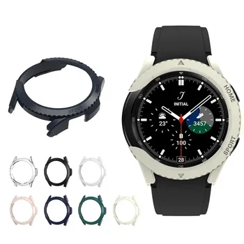 Hard Edge Frame Shell Protector Чехол Для Samsung Galaxy Watch 6 Classic 43 мм 47 мм Watch4 42 мм 46 мм Чехол для ПК Чехол Аксессуары