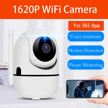 IP Wi-Fi камера 1620P Безопасность видеонаблюдения YCC365 Plus Облачный беспроводной монитор Умный трек Ночное видение Видеонаблюдение