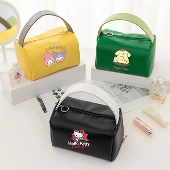 Kawaii Sanrio Hellokitty Mymelody Cinnamoroll Pochacco Ручная косметичка Симпатичная сумка для стирки аниме Дорожная сумка для хранения большой емкости