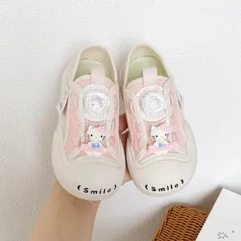 Kawaii Sanrios Cartoon Hellokitty Kuromi Холщ Обувь Кроссовки Аниме Pochacco Универсальная повседневная обувь Корейская мода Подарки для девочек