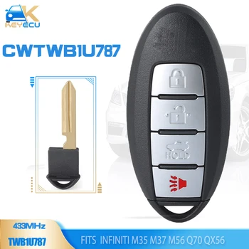 KEYECU CWTWB1U787 Smart Keyless Remote Key 433MHz ID46 Fob для Infiniti M35 M37 M56 Q70 QX56 2011 2012 2013, для Nissan Armada