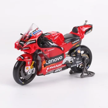 Maisto 1/18 2022 Racing Ducati Lenovo Team Мотоциклетный автомобиль Симулятор сплава Модель #63 Franceeco Bagnaia