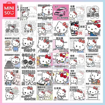 Miniso Hello Kitty emoji наклейки для iPad чехол для телефона diy ручная работа чашка для воды блокнот декоративные наклейки водонепроницаемые рождественские подарки