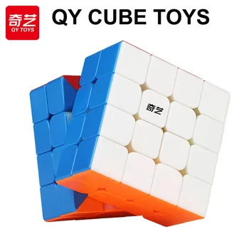 QiYi Speedcube 4x4x4 Qiyuan Magic Cube Professional 4x4 Speed Puzzle 4×4 Детская игрушка-непоседа QY Original Cubo Magico для игр