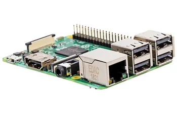 RASPBERRYPI3-MODB-1 ГБ одноплатный компьютер, Raspberry Pi 3 Model B, процессор 1,2 ГГц, 1 ГБ ОЗУ, WiFi/BLE, 40 контактов GPIO