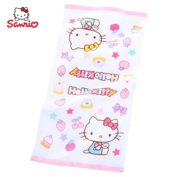 Sanrio новый анимационный периферийный мультфильм милый Hello Kitty детское полотенце kawaii хлопковая марля впитывающее творческое полотенце оптом