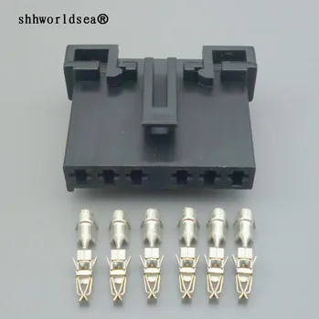 shhworldsea 2,8 мм 6-контактный авто электрический женский задний фонарь вилка жгут проводов разъемы разъем с клеммами или проводом