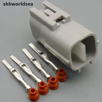 shhworldsea 5/30/100sets 2,2 мм 4-контактный штекер универсального 4-позиционного датчика кислорода 2JZ A/C 4P Connector Case для Toyota