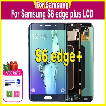 Super AMOLED для Samsung S6 Edge + G928 G928F ЖК-дисплей Сенсорный экран для S6 Edge Plus G928A G928T ЖК-дигитайзер в сборе