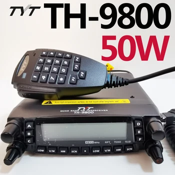 TYT TH-9800 PLUS 50-ваттный четырехдиапазонный мобильный трансивер 26-33 (10 М) / 47-54 (6 М) / 136-174 (2 М) / 400-480 (70 см) МГц Автомобильные туры