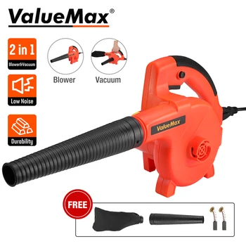 ValueMax-Электрический воздуходувка, ручной садовый лист, пылесборник снега, электроинструменты, 400 Вт, 220 В, вилка VDE