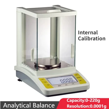 Высокоточные электронные аналитические весы с автоматической внутренней калибровкой 0,0001 г Внутренняя лабораторная калибровка