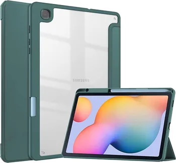  для Samsung Galaxy Tab S6 Lite 10,4 дюйма SM-P610 / P613 / P615 / P619 с держателем S Pen Чехол Прозрачная акриловая задняя крышка планшета Funda