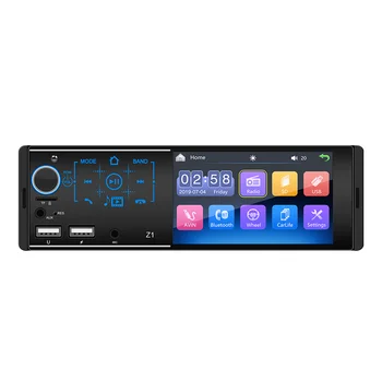  ЖК-дисплей Сенсорный экран 4,1-дюймовый Винс Авто Радио Mp5 Плеер Стерео Видео С Blutooths FM SD USB AUX Single 1 Din In Dash