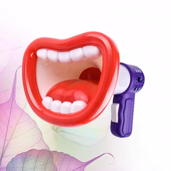Забавный динамик Многофункциональный рог с изменением голоса Детская игрушка Ручной громкоговоритель (белый, без )