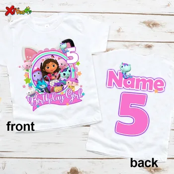 именинник девочка футболка для детей принцесса рубашка на заказ имя рубашка малыш подарок ребенку 4 возраст день рождения подросток девочка одежда 6 лет