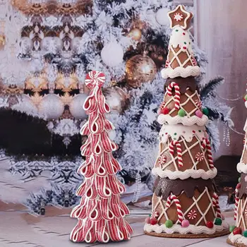 креативный Конфетный торт в форме мягкого ПВХ Искусственная столешница Рождественская елка Декоративная миниатюрная рождественская елка для праздника в помещении