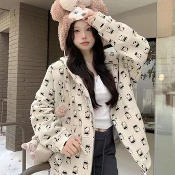 милый свитер hello kitty ins корейский стареющий кардиган свитер куртка простой универсальный модный аниме пиджак кавайный повседневный свитер