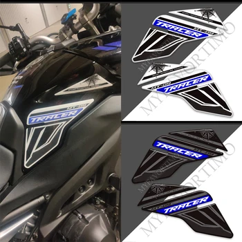 Наклейки на накладки на бак мотоцикла для Yamaha MT09 MT 09 Tracer 900 GT MT-09 Ветровой дефлектор Ветровое стекло Газ Мазут Комплект Колено