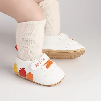  Осенне-зимняя детская обувь для ходьбы, теплая с бархатными носками с завинчивающимся верхом, которую нелегко упасть
