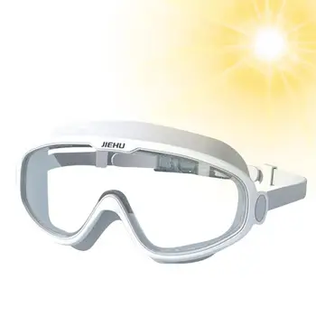 Очки для плавания для взрослых Очки для плавания для взрослых с большой рамой Удобные очки для плавания с защитой от запотевания Анти-УФ для мужчин и