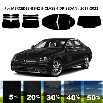  предварительно нарезанная нанокерамика автомобиль УФ тонировка окон комплект автомобильная оконная пленка для MERCEDES-BENZ E-CLASS 4 DR SEDAN W213 2017-2022