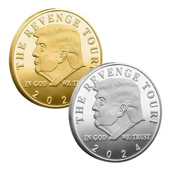 Президент Трамп Вызов Монета Америка Снова Золотая Монета Белый Дом Дональд Трамп Памятные Монеты Подарочный Декор Аксессуар