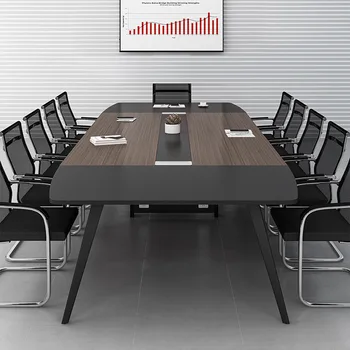 Простой современный стол для совещаний Деловая приемная небольшой стол для переговоров длинный стол