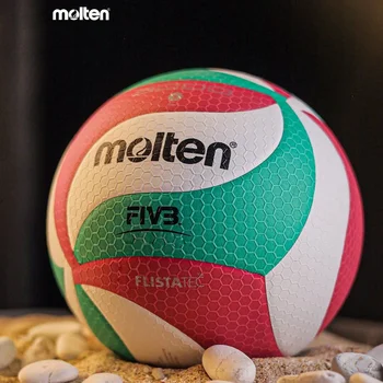 Расплавленный FLISTATEC Волейбольный мяч размера 5 Волейбольный мяч PU для студентов Взрослые и подростки Соревнования Тренировка На открытом воздухе В помещении