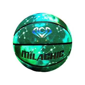 Светящийся баскетбольный мяч Портативный светящийся баскетбольный мяч для колледжа Износостойкий баскетбольный ночной спорт Многофункциональный
