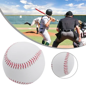 Серебристый мяч Бейсбольный мяч Светящийся в темноте Тренировочный удар Кожаный материал Светящийся мяч Серебристый бейсбольный мяч
