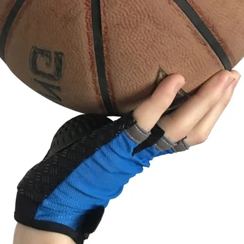 Спортивные перчатки для дриблинга Тренировка на половину пальца Баскетбольные перчатки с защитой от захвата Защитник Перчатки для дриблинга с базовым навыком